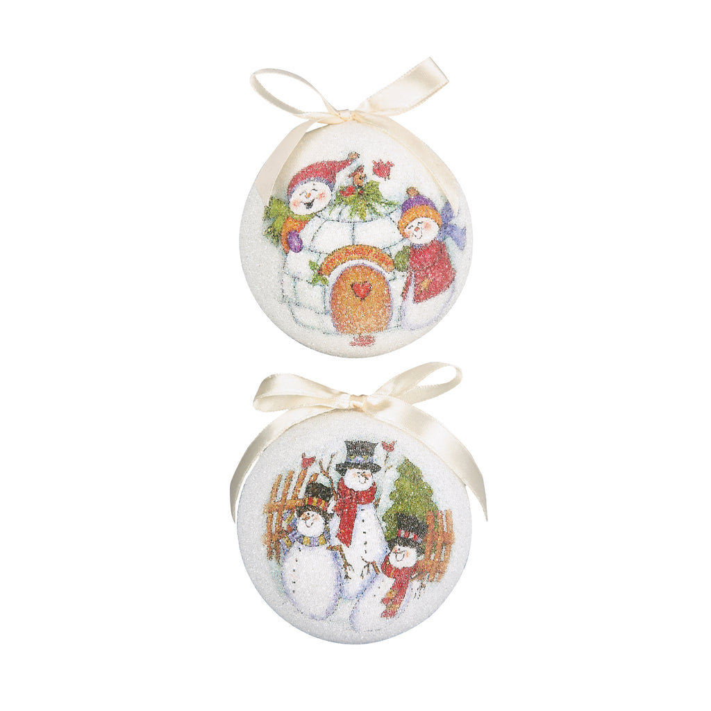 75mm Snowmen Baubles