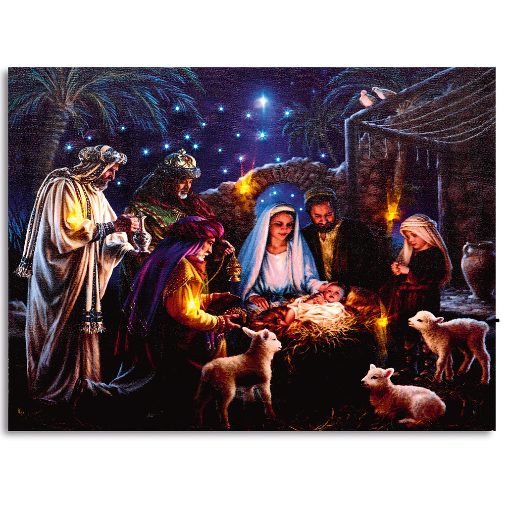 30x40cm - Nativity Scene Canvas