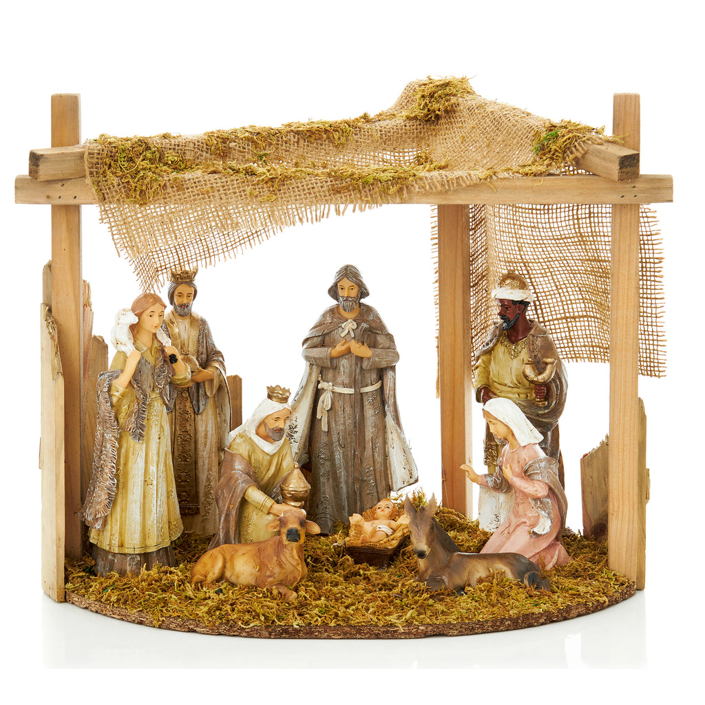 10pc 38 x 33cm Large Nativity