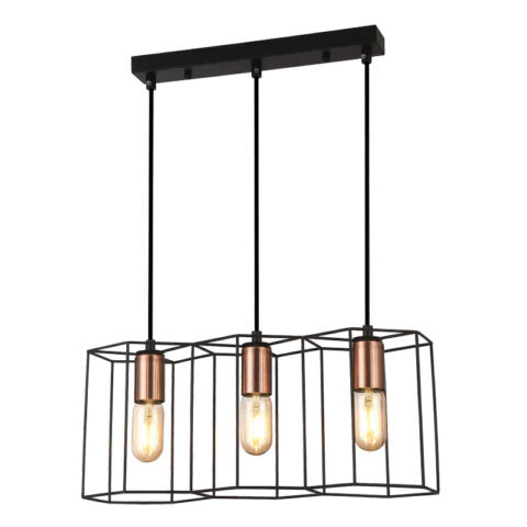 3L BLACK & COPPER FINISH CIANA VINTAGE PENDANT