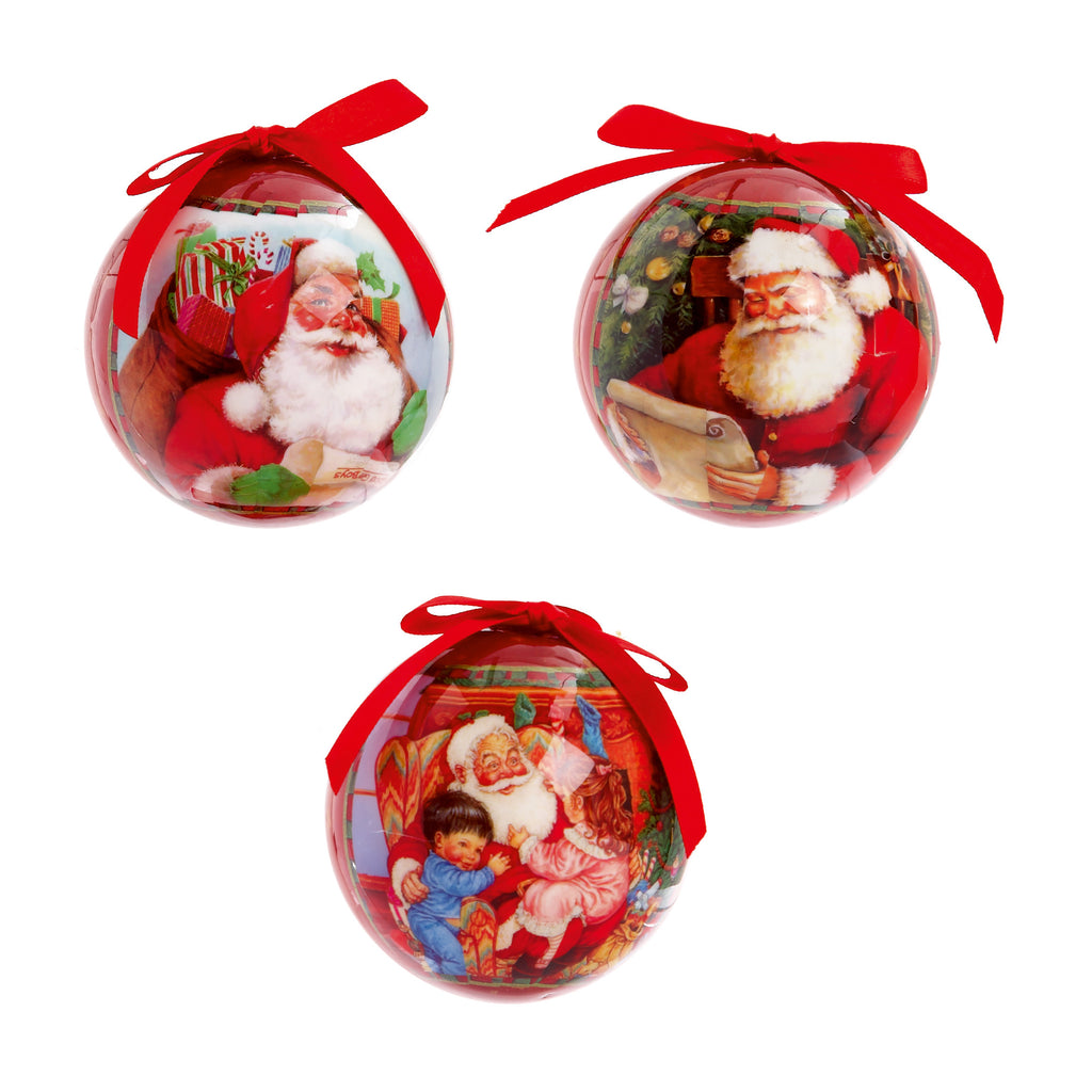 75mm Santa Baubles in 14pc