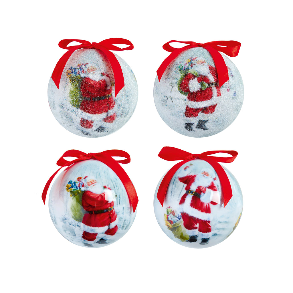 75mm Jolly Santa Baubles