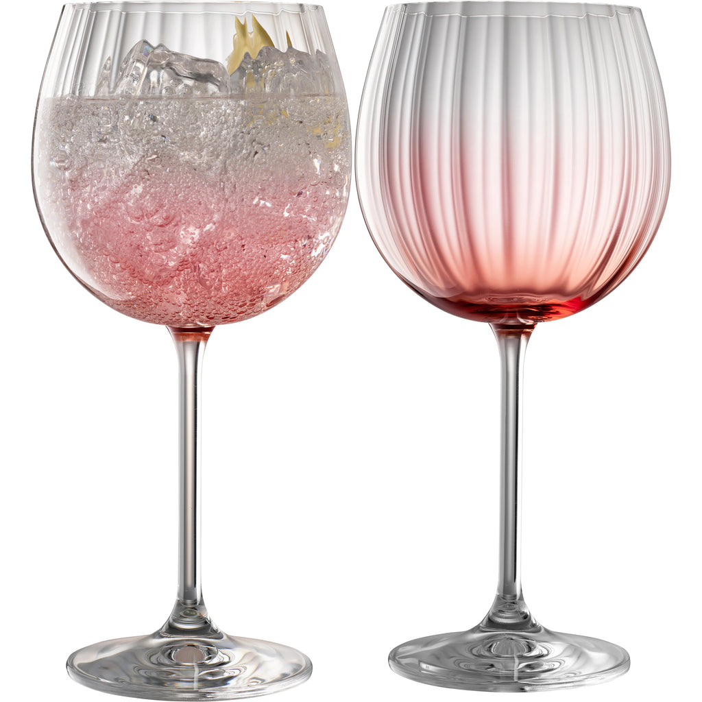 ERNE GIN AND TONIC GLASS PAIR BLUSH