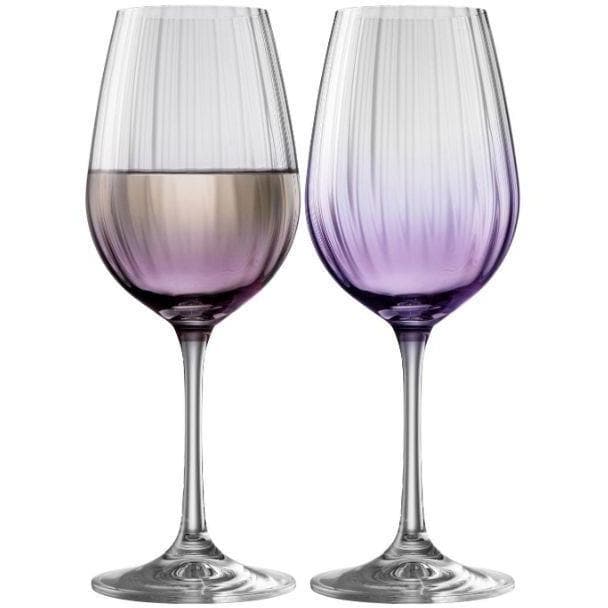 ERNE WINE GLASS PAIR AMETHYST